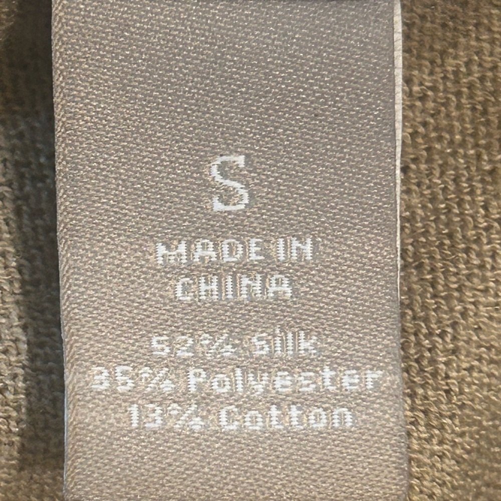 Banana Republic Taupe Zip-Front Cardigan Sweater | Size S - Picture 6 of 8